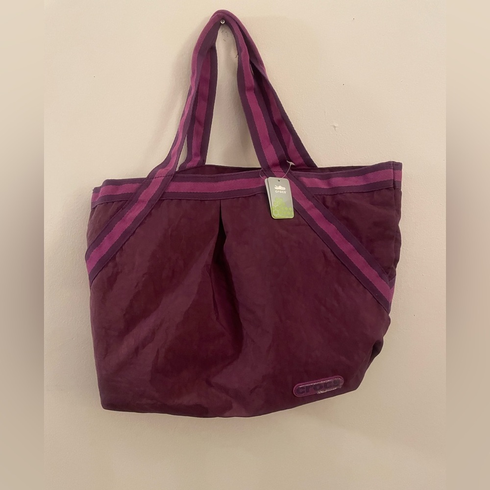 Crocs   Purple Tote Bag NWT